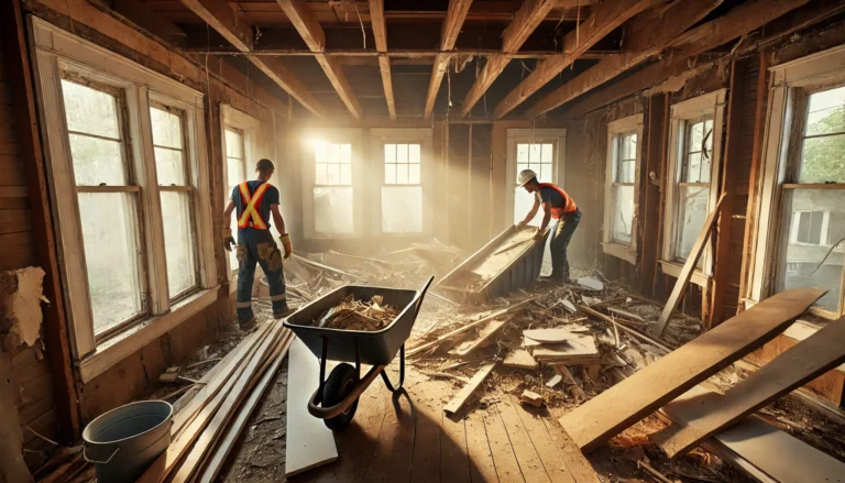 Building waste removal service in London